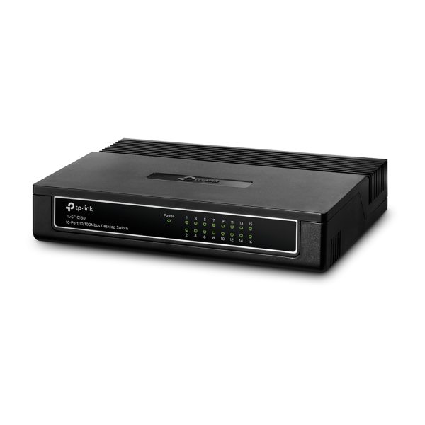 TP-Link TL-SF1016D dispositivo de redes Fast Ethernet (10/100) Negro - Imagen 2