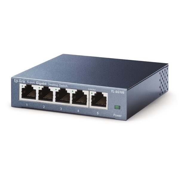 TP-Link TL-SG105 dispositivo de redes No administrado L2 Gigabit Ethernet (10/100/1000) Negro - Imagen 2