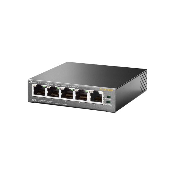 TP-Link TL-SF1005P dispositivo de redes No administrado Fast Ethernet (10/100) Energía sobre Ethernet (PoE) Negro - Imagen 3