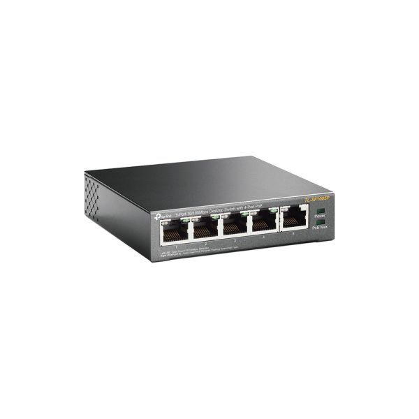TP-Link TL-SF1005P dispositivo de redes No administrado Fast Ethernet (10/100) Energía sobre Ethernet (PoE) Negro - Imagen 2