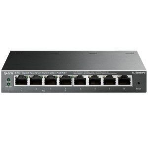 TP-Link TL-SG108PE dispositivo de redes Gestionado L2 Gigabit Ethernet (10/100/1000) Energía sobre Ethernet (PoE) Negro