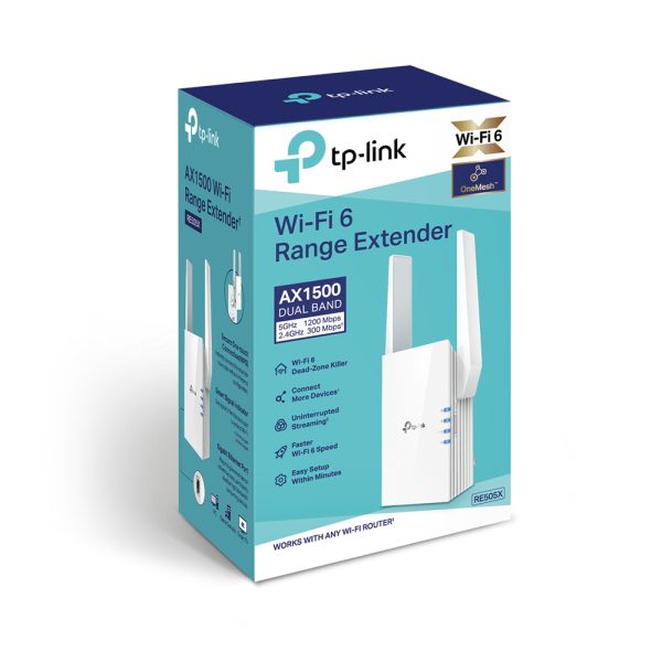 TP-Link RE505X extensor de red Transmisor y receptor de red Blanco 10, 100, 1000 Mbit/s - Imagen 3