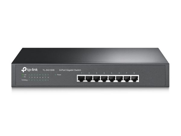 TP-Link TL-SG1008 dispositivo de redes No administrado Gigabit Ethernet (10/100/1000) Negro - Imagen 3
