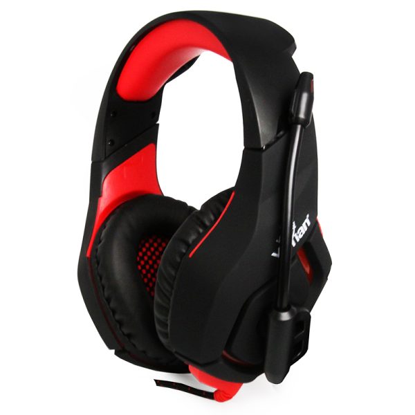 Yeyian YDW-33402 audífono y auriculare Auriculares Alámbrico Diadema Juego Negro, Rojo - Imagen 3
