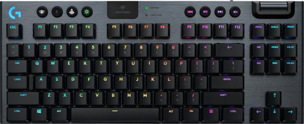 Logitech G G915 TKL - GL Tactile teclado Juego Bluetooth QWERTY Inglés Negro - Imagen 2