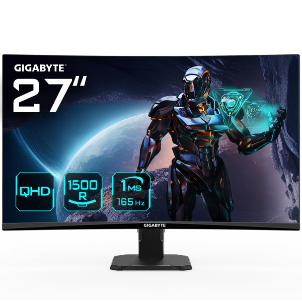 GIGABYTE GS27QC monitor de computadora 68.6 cm (27") 2560 x 1440 Pixeles Quad HD LCD Negro