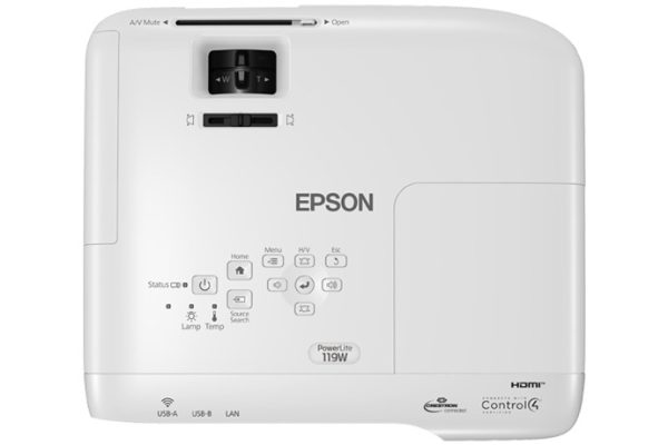 Epson PowerLite V11H985020 video proyector Proyector de alcance estándar 4000 lúmenes ANSI 3LCD WXGA (1200x800) Blanco - Imagen 3