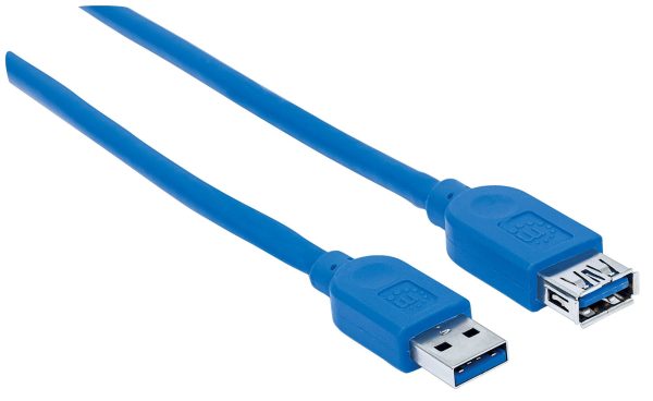 Manhattan 325394 cable USB USB 3.2 Gen 1 (3.1 Gen 1) 1 m USB A Azul - Imagen 2