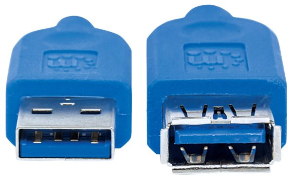 Manhattan 325394 cable USB USB 3.2 Gen 1 (3.1 Gen 1) 1 m USB A Azul - Imagen 3