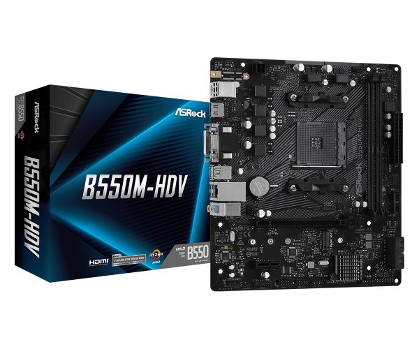 Asrock B550M-HDV AMD B550 Enchufe AM4 Micro ATX