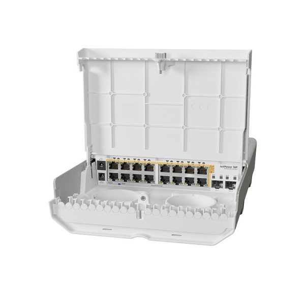 Mikrotik netPower 16P L2/L3 Gigabit Ethernet (10/100/1000) Energía sobre Ethernet (PoE) Blanco - Imagen 2