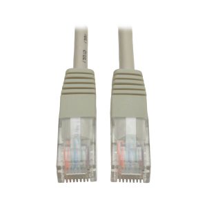 Tripp Lite N002-004-GY Cable Ethernet (UTP) Patch Moldeado Cat5e 350 MHz (RJ45 M/M) - Gris, 1.22 m [4 pies]