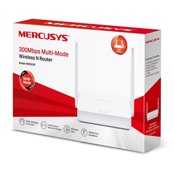 Mercusys MW302R router inalámbrico Ethernet rápido Banda única (2,4 GHz) Blanco - Imagen 4