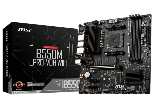 MSI B550M PRO-VDH WIFI placa base AMD B550 Enchufe AM4 Micro ATX