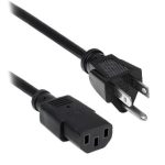 BRobotix 000140 cable de alimentación Negro 1.8 m NEMA 5-15 Acoplador C13
