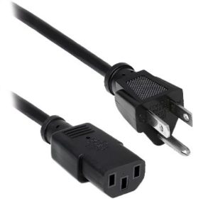 BRobotix 000140 cable de alimentación Negro 1.8 m NEMA 5-15 Acoplador C13