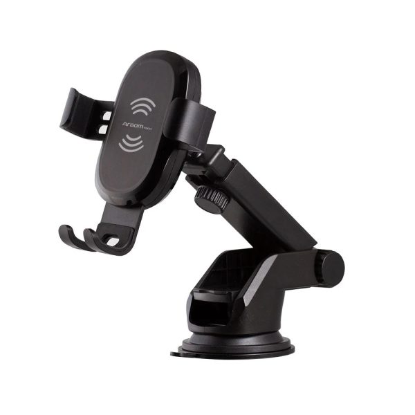 ArgomTech ARG-AC-0161BK soporte Soporte activo para teléfono móvil Teléfono móvil/smartphone Negro