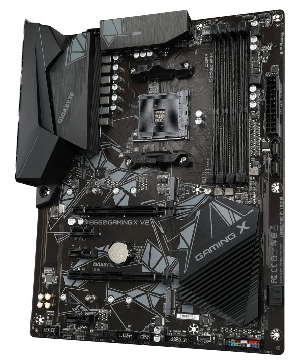 GIGABYTE B550 Gaming X V2 Placa base - Procesadores AMD Ryzen 5000, VRM de 10+3 fases, hasta 4733 MHz DDR4, 1xPCIe 4.0 + 1xPCIe 3.0 M.2, LAN 1GbE, USB 3.2 Gen 2 - Imagen 4