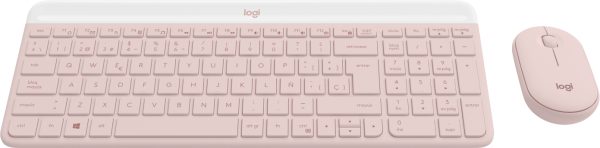 Logitech MK470 Slim Combo teclado Ratón incluido Oficina RF inalámbrico QWERTY Español Rosa - Imagen 3