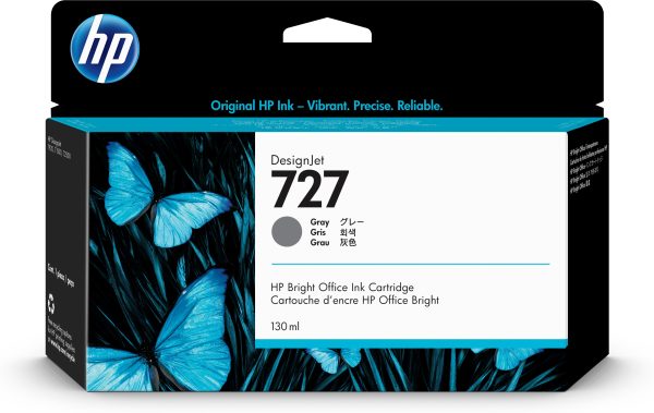 HP Cartucho de tinta DesignJet 727 gris de 130 ml