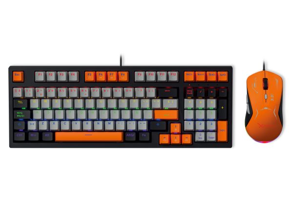 XZEAL XZPKT1NG teclado Ratón incluido Juego USB QWERTY Inglés Negro, Gris, Naranja - Imagen 2