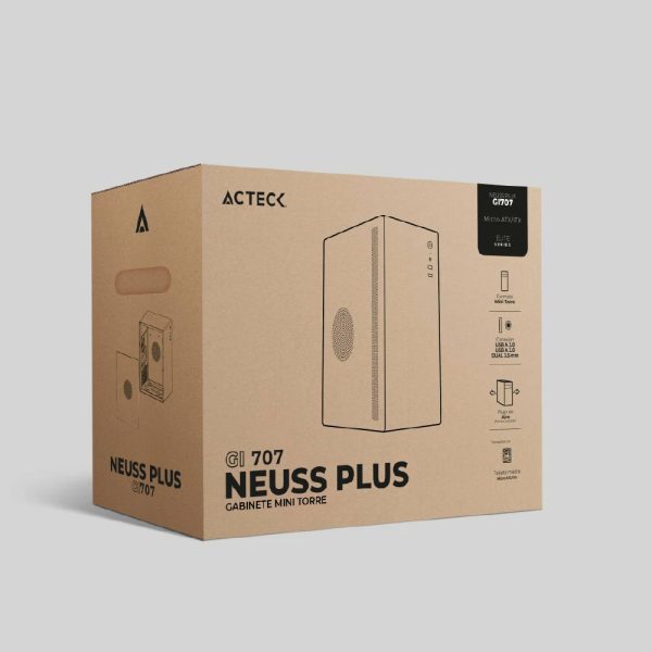 Acteck AC-936019 gabinete de computadora Mini Tower Negro 500 W - Imagen 4