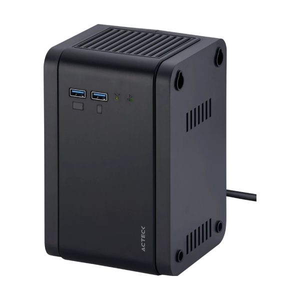 Acteck Enertor Protect RV1200 regulador de voltaje 8 salidas AC 120 V Negro - Imagen 2