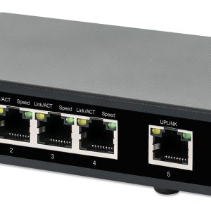 Intellinet Switch PoE+ con 5 puertos Gigabit
