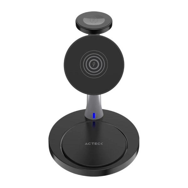 Acteck Energon S-Mate CI740 Audífonos, Smartphone, Reloj inteligente Negro USB Cargador inalámbrico Interior - Imagen 3