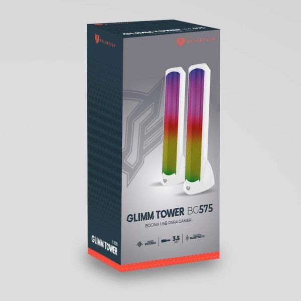 Balam Rush Glimm Tower BG575 De 1 vía Blanco Inalámbrico y alámbrico 10 W - Imagen 3