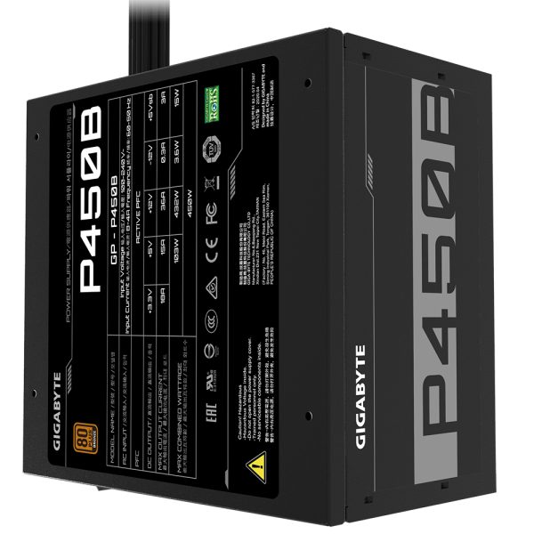 GIGABYTE P450B unidad de fuente de alimentación 450 W 20+4 pin ATX ATX Negro - Imagen 2