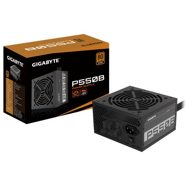 GIGABYTE P550B unidad de fuente de alimentación 550 W 20+4 pin ATX ATX Negro - Imagen 4