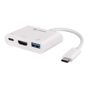 Steren USB-471 base para laptop o replicador de puertos USB 3.2 Gen 1 (3.1 Gen 1) Type-C Blanco