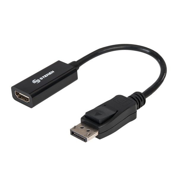 Steren 506-450 adaptador de cable de vídeo DisplayPort HDMI Tipo A (Estándar) Negro - Imagen 4