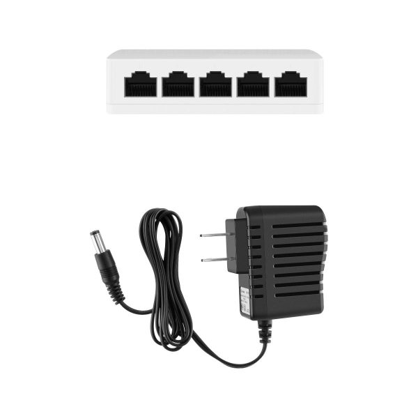 Steren SWI-005 dispositivo de redes Fast Ethernet (10/100) Blanco - Imagen 3