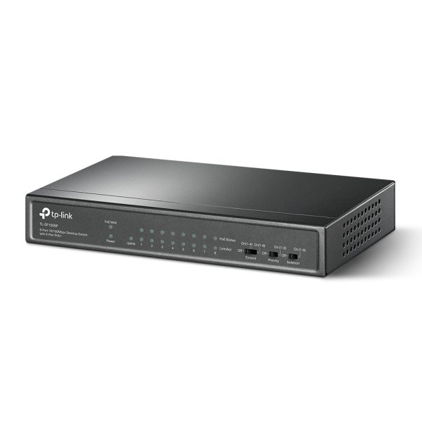 TP-Link TL-SF1009P dispositivo de redes No administrado Fast Ethernet (10/100) Energía sobre Ethernet (PoE) Negro - Imagen 2
