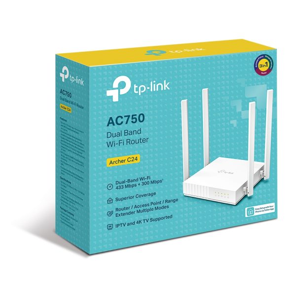 TP-Link ARCHER C24 router inalámbrico Ethernet rápido Doble banda (2,4 GHz / 5 GHz) Blanco - Imagen 4