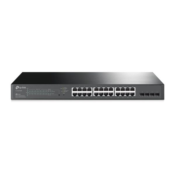 TP-Link JetStream TL-SG2428P dispositivo de redes Gestionado L2/L2+ Gigabit Ethernet (10/100/1000) Energía sobre Ethernet (PoE) 1U Negro - Imagen 2