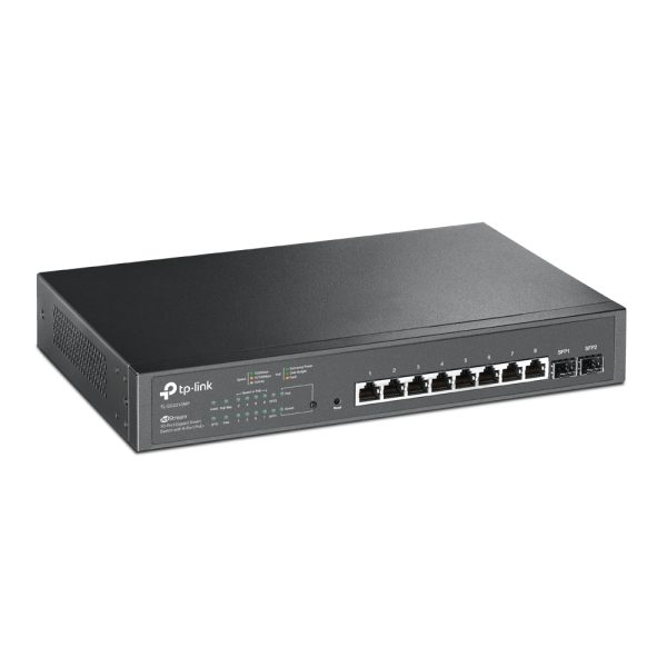 TP-Link JetStream TL-SG2210MP dispositivo de redes Gestionado L2/L2+ Gigabit Ethernet (10/100/1000) Energía sobre Ethernet (PoE) 1U Negro - Imagen 2