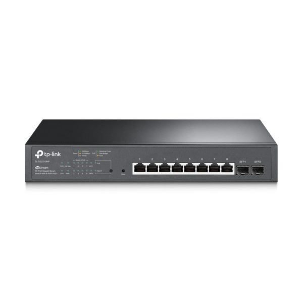 TP-Link JetStream TL-SG2210MP dispositivo de redes Gestionado L2/L2+ Gigabit Ethernet (10/100/1000) Energía sobre Ethernet (PoE) 1U Negro