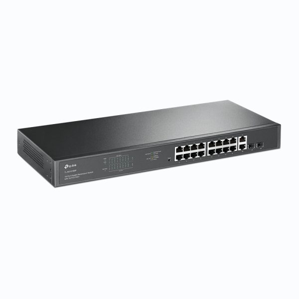 TP-Link TL-SG1218MP dispositivo de redes No administrado Gigabit Ethernet (10/100/1000) Energía sobre Ethernet (PoE) 1U Negro - Imagen 2