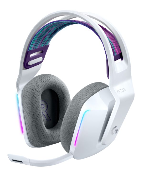 Logitech G G733 Wireless Headset Auriculares Inalámbrico Diadema Juego Blanco - Imagen 4