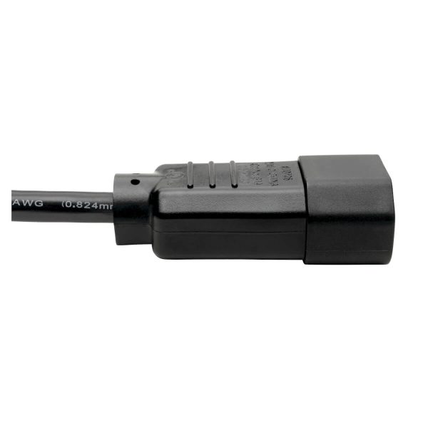 Tripp Lite P004-003 Cable de Alimentación para PDU, C13 a C14 - 10A, 250V, 18 AWG, 91.4 cm [3 pies], Negro - Imagen 2