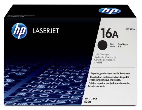 HP Cartucho de tóner original LaserJet 16A negro