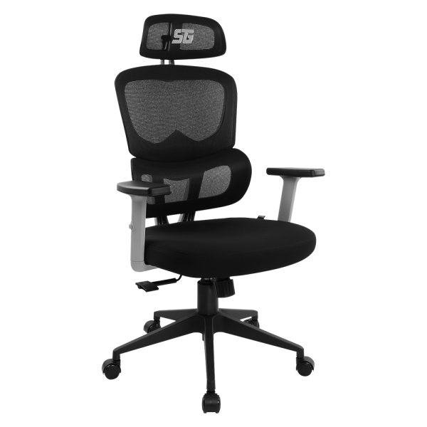 Vorago CGM-400-BK silla para oficina o computadora asiento acolchado respaldo de malla - Imagen 3