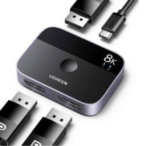 Ugreen 15708 conmutador de vídeo DisplayPort