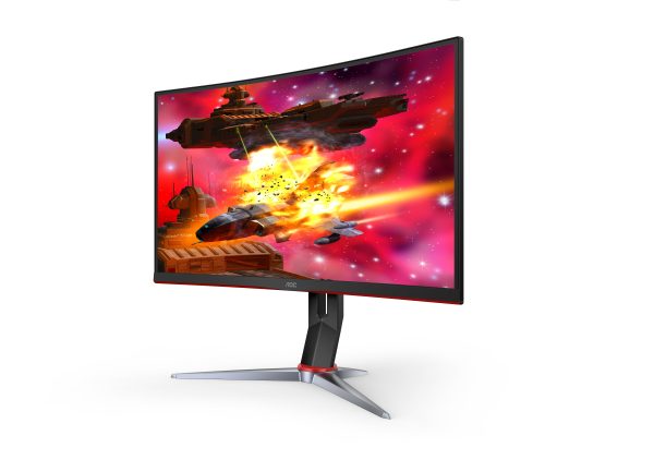 AOC G2 CQ32G2S LED display 81.3 cm (32") 2560 x 1080 Pixeles UltraWide Full HD LCD Negro, Rojo - Imagen 2