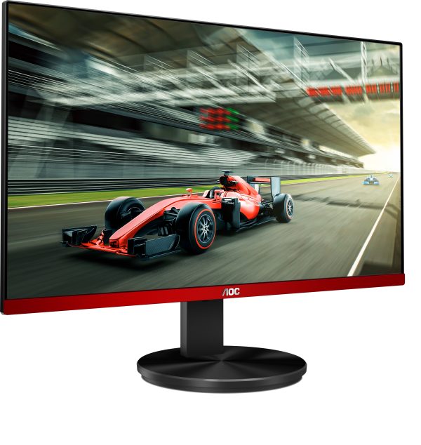AOC G2490VX LED display 60.5 cm (23.8") 1920 x 1080 Pixeles Full HD Negro, Rojo