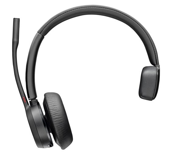 Poly Auriculares Voyager 4310 UC monaural + adaptador BT700 USB-A + base de carga