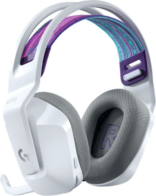 Logitech G G733 Wireless Headset Auriculares Inalámbrico Diadema Juego Blanco - Imagen 3
